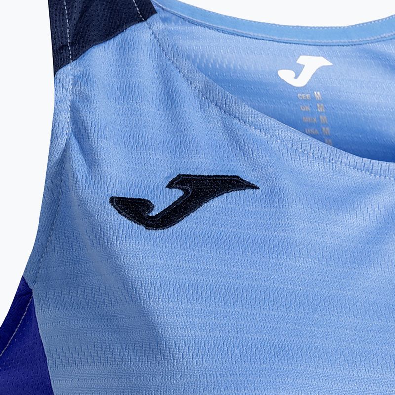 Damen-Tennisshirt Joma Montreal himmelblau/dunkelmarine 3