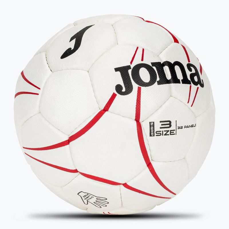 Joma S-Grip Handball weiß / rot Größe 3 2