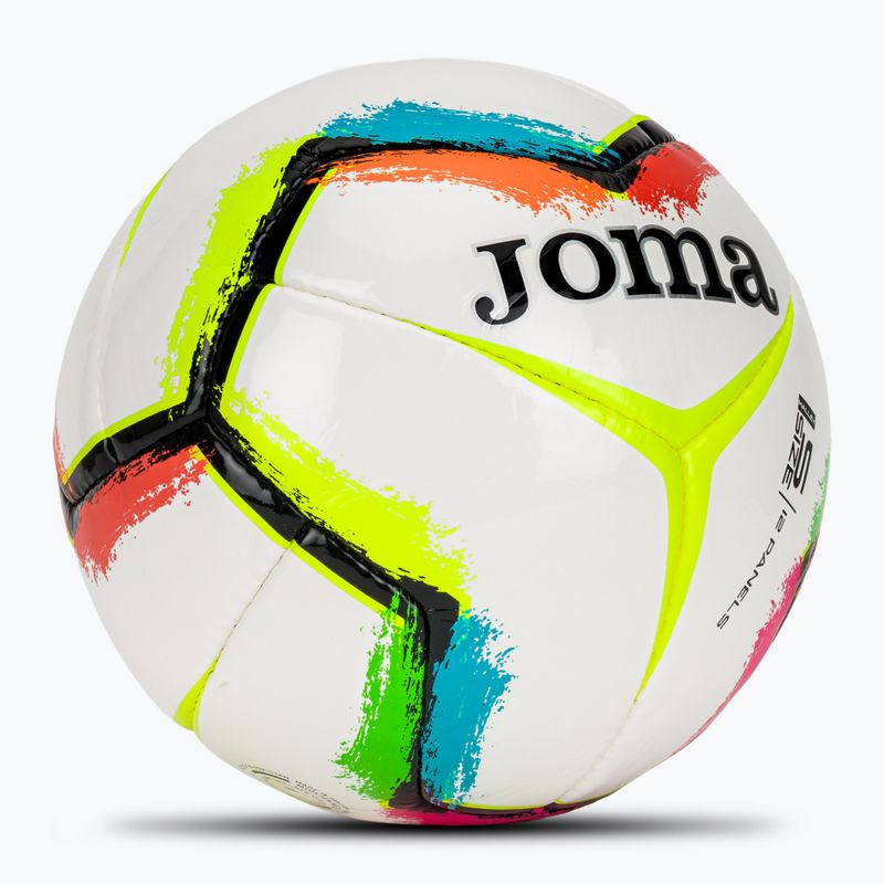 Fußball Joma Halley II weiß/fluoreszierend grün Größe 5 2