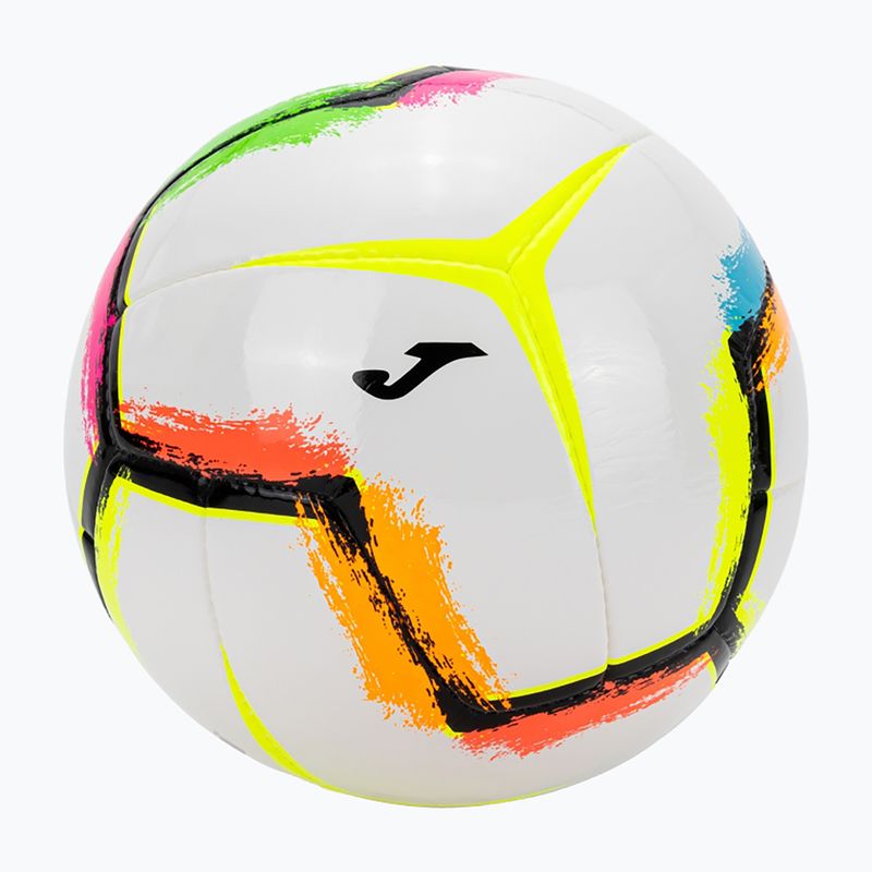 Fußball Joma Halley II weiß/fluoreszierend grün Größe 5 2