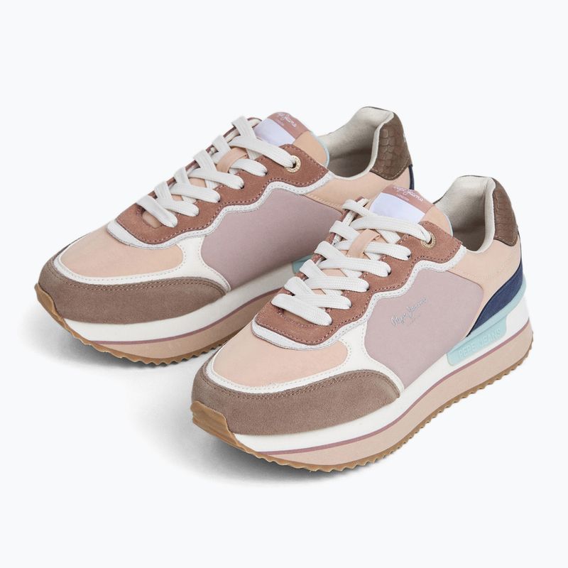 Damenschuhe Pepe Jeans Rusper Combi mud brown 2