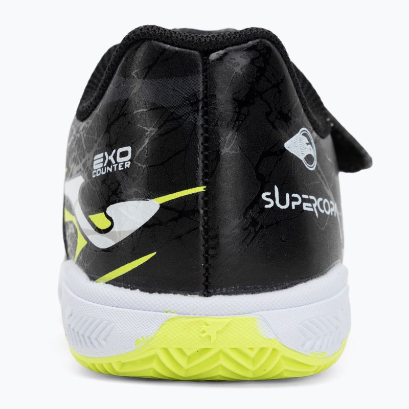 Kinder-Fußballschuhe Joma Super Copa Jr IN schwarz/fünfgelb 6