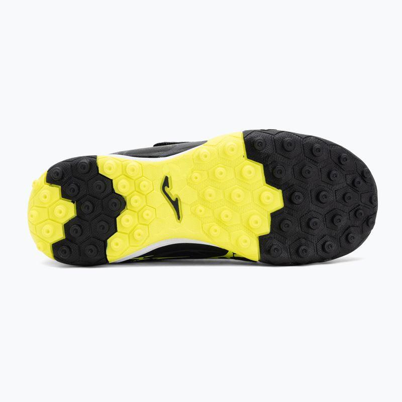 Joma Super Copa Jr TF Kinder Fußballschuhe schwarz / fluorgelb 4