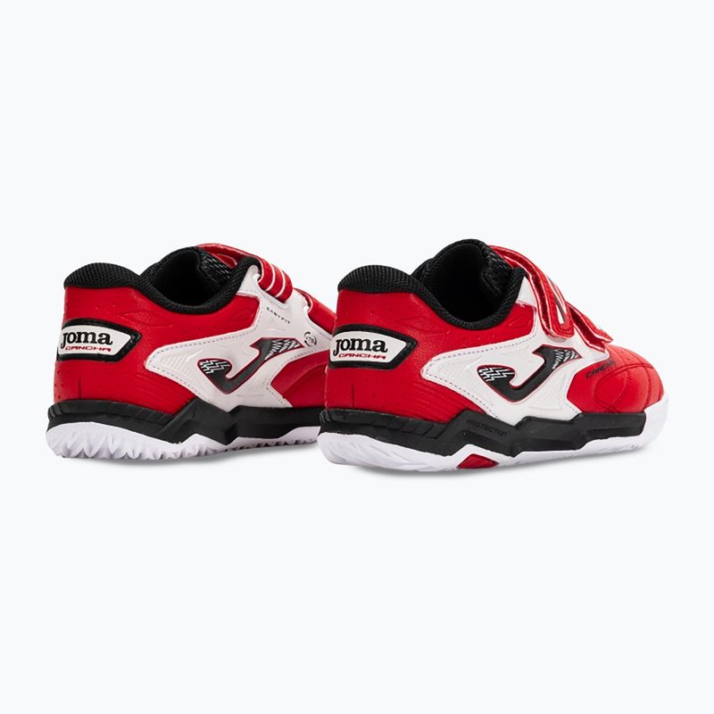 Kinderfußballschuhe Joma Cancha Jr IN rot/weiß 3