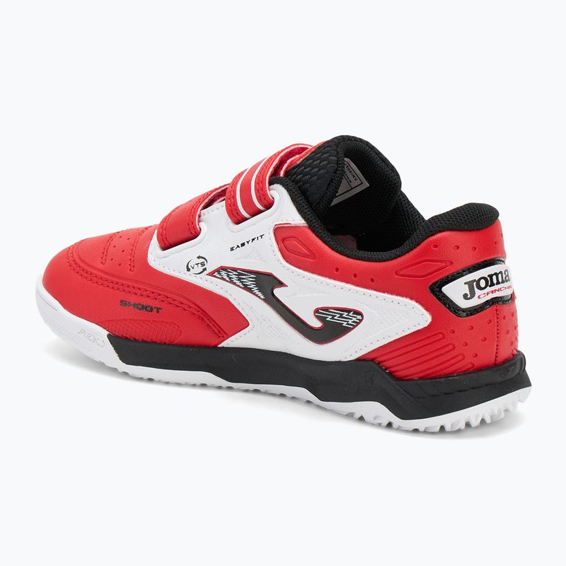 Kinderfußballschuhe Joma Cancha Jr IN rot/weiß 3