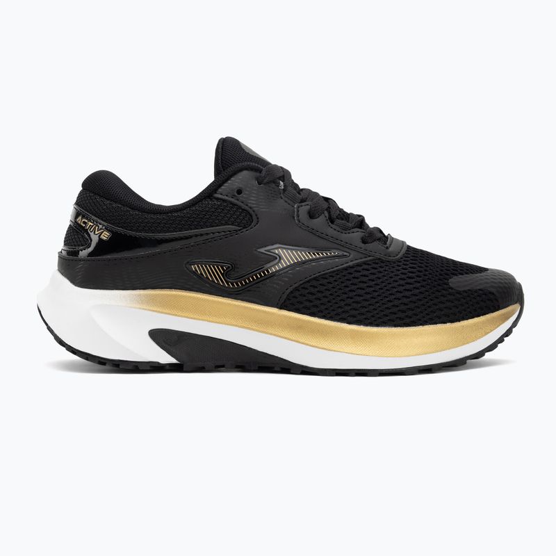Damen-Laufschuhe Joma Active Lady schwarz/gold 2