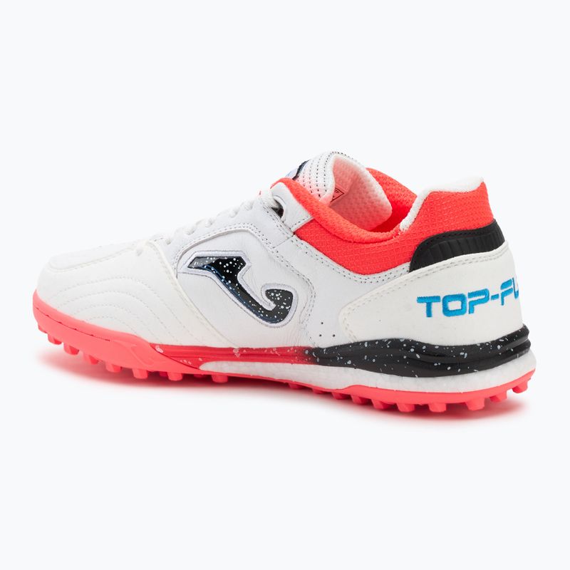 Herren Joma Top Flex Rebound TF Fußballschuhe weiß / fluor coral 3