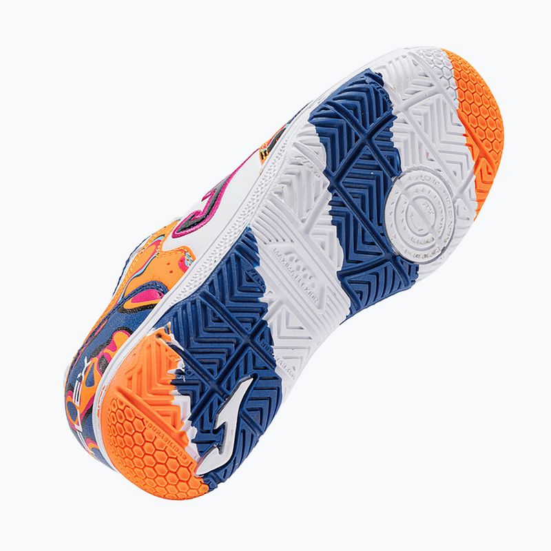 Kinder Fußballschuhe Joma Top Flex Jr IN white-orange 5