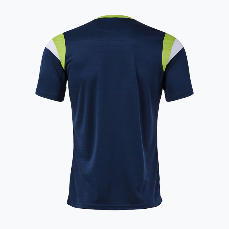 Tennisshirt Herren Joma Terra dark navy/lime 2