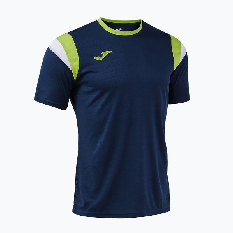Tennisshirt Herren Joma Terra dark navy/lime 3