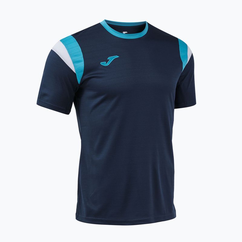Tennisshirt Herren Joma Terra dark navy/turquoise fluor 3