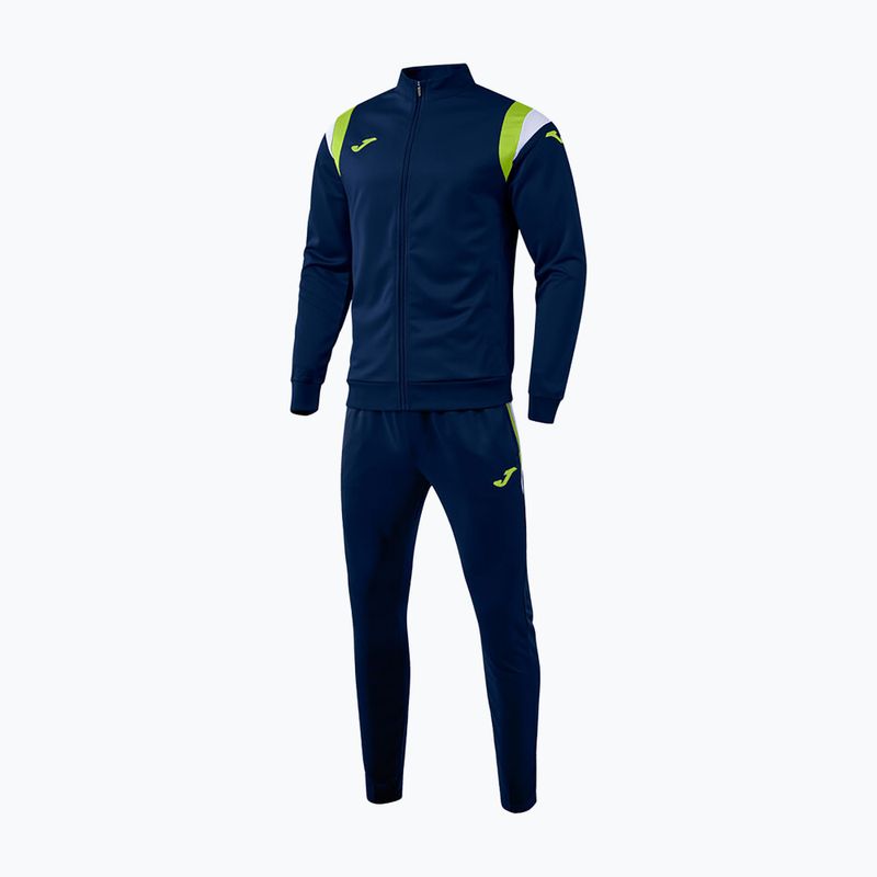 Herren-Trainingsanzug Joma Terra dark navy/lime 3