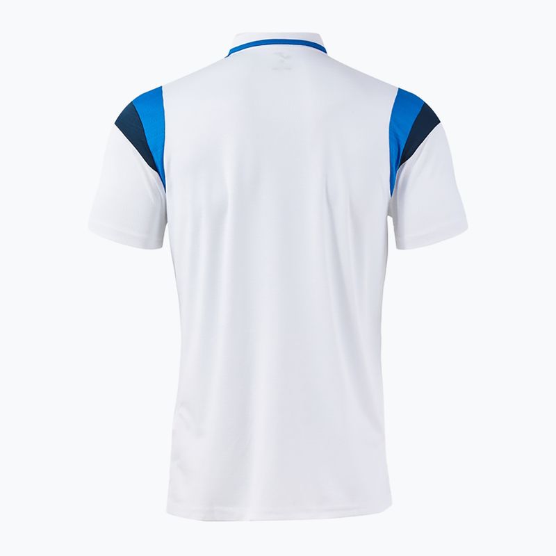 Herren-Tennisshirt Joma Terra Polo white/royal 2