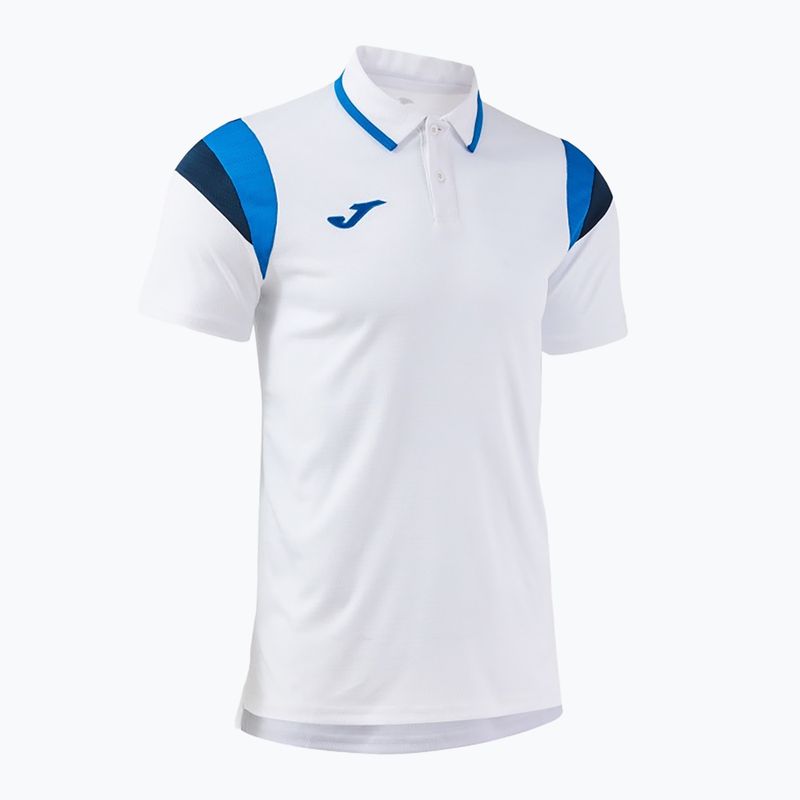 Herren-Tennisshirt Joma Terra Polo white/royal 3