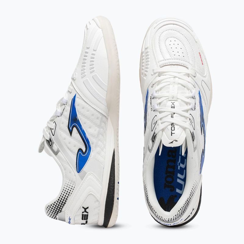 Herren-Fußballschuhe Joma Top Flex Ultralight Indoor white/royal blue 4