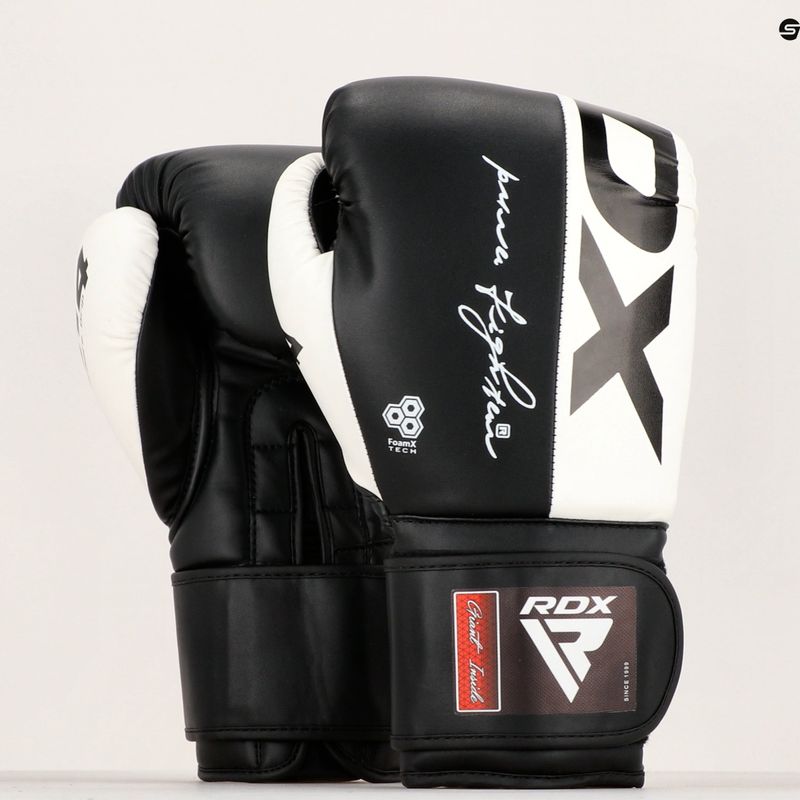 Boxhandschuhe RDX REX F4 weiß-schwarz BGR-F4B-1OZ 14