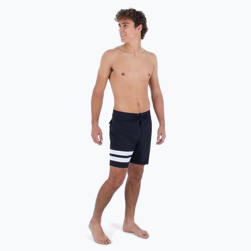 Hurley Block Party 18" schwarz Männer schwimmen Shorts 2
