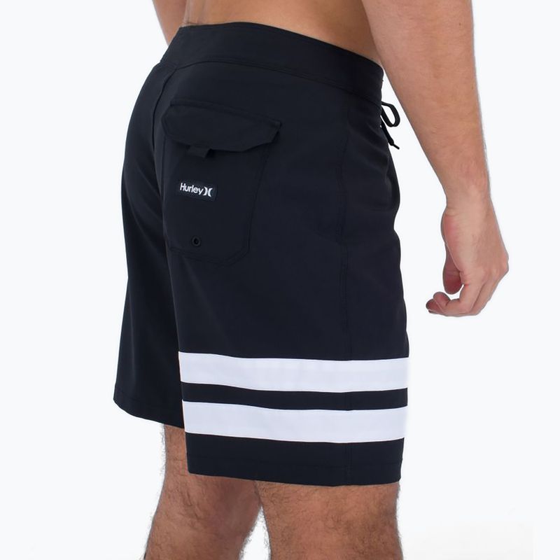 Hurley Block Party 18" schwarz Männer schwimmen Shorts 6
