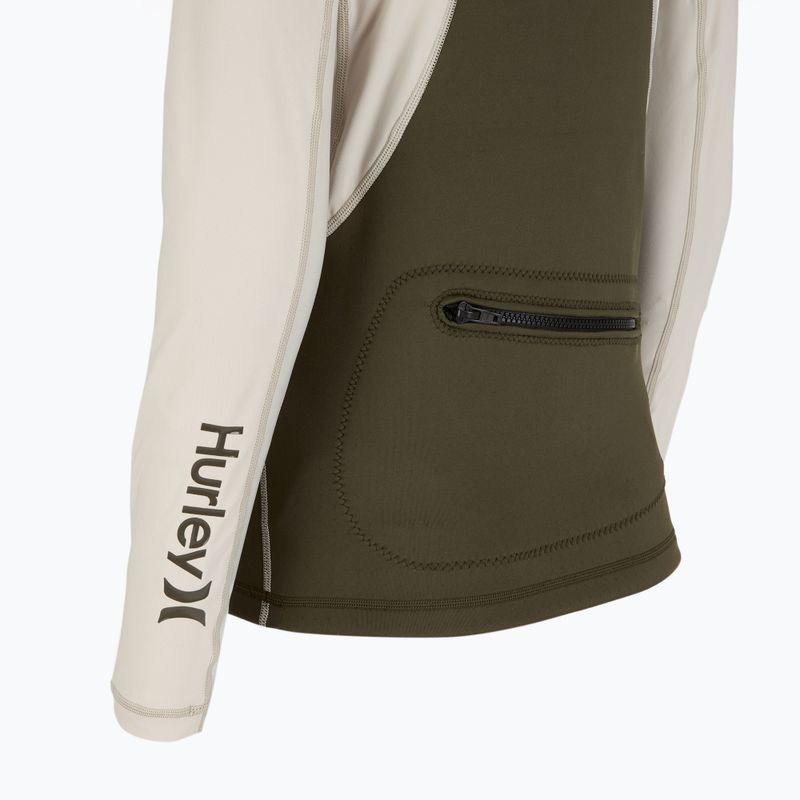 Hurley Coast Guard Surf Top mit Kapuze für Männer Cargo Schwimmen Longsleeve 5