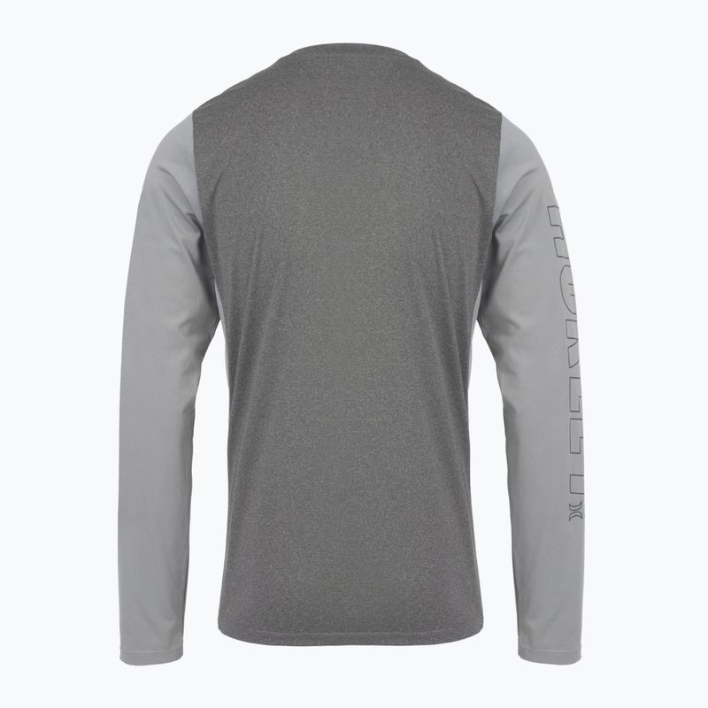 Hurley Herren H2O-Dri Easton ion grau heather Longsleeve 2