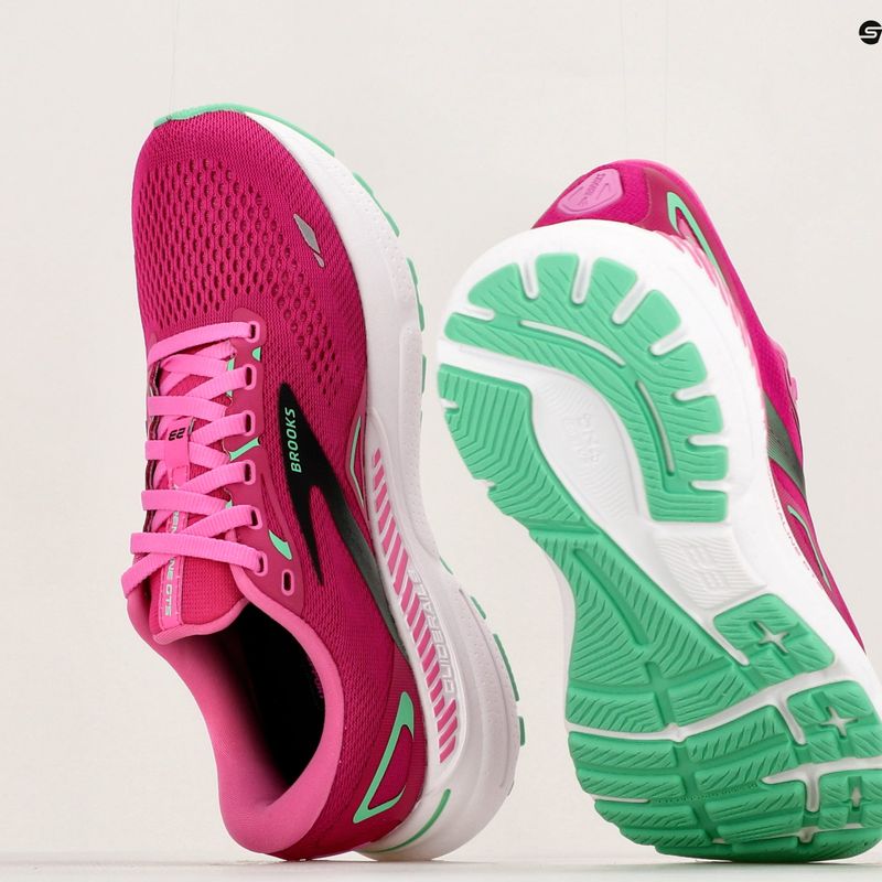 Damen Laufschuhe Brooks Adrenaline GTS 23 rosa/festival fuchsia/schwarz 23