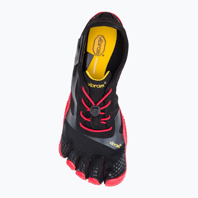 Herren Vibram Fivefingers KSO Evo Schuhe schwarz und rot 18M0701 6