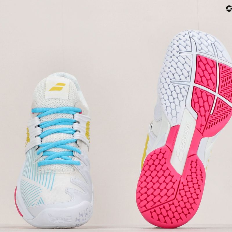 Babolat Damen Tennisschuhe 21 Jet Mach 3 Clay weiß/Schwefel Frühling 16