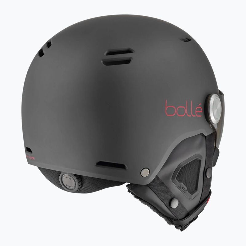 Skihelm Bollé Might Visor Titanium rot matt/braun gun 3