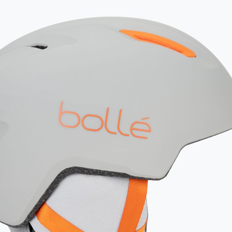 Skihelm Kinder Bollé Atmos Youth grey/orange matte 8