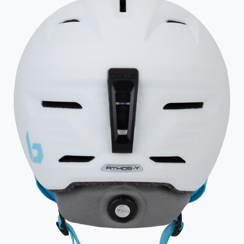 Skihelm Kinder Bollé Atmos Youth white/blue matte 8