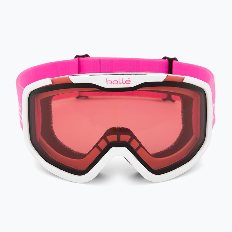 Skibrille Kinder Bollé Rocket white& pink matte/ vermillon 2