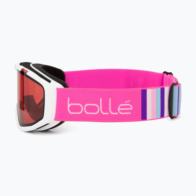 Kinderskibrille Bollé Rocket weiß& rosa matt/ vermillon