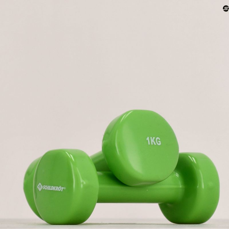 Schildkröt Set Vinyl Kurzhanteln 1kg grün 960005 6