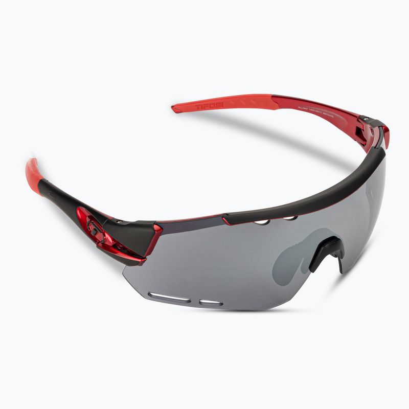 Tifosi Alliant 3 schwarz rot/rauch/ac rot/klar Fahrradbrille 2