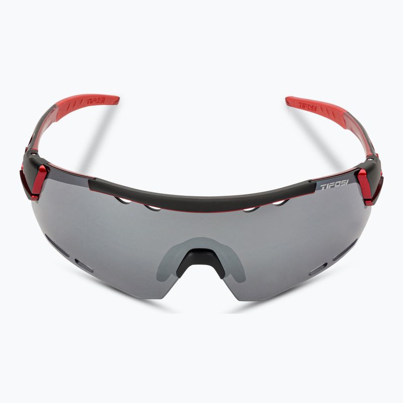 Tifosi Alliant 3 schwarz rot/rauch/ac rot/klar Fahrradbrille 4