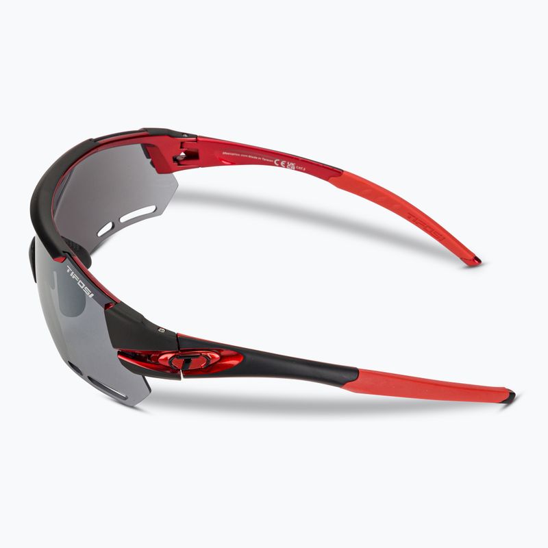 Tifosi Alliant 3 schwarz rot/rauch/ac rot/klar Fahrradbrille 5