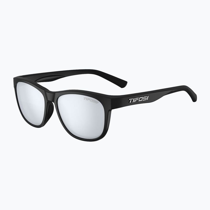 Tifosi Swank satin schwarz/rauch hellblau Sonnenbrille