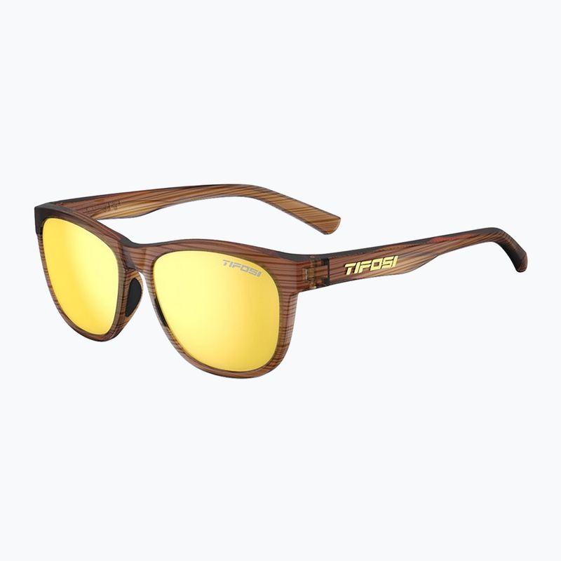 Tifosi Swank Sonnenbrille Holzmaserung/Rauchgelb