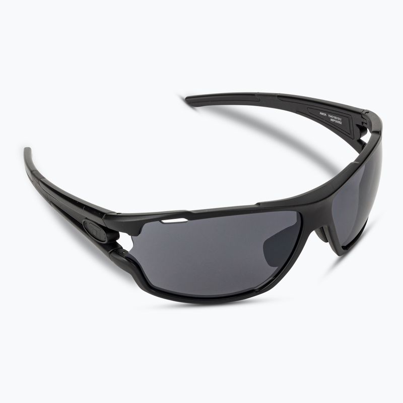 Tifosi Amok matte schwarz/Rauch/ac rot/klar Fahrradbrille 2