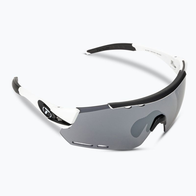 Tifosi Alliant 3 weiß schwarz/rauch/ac rot/klar Fahrradbrille 2
