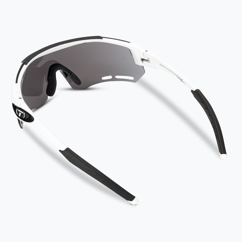 Tifosi Alliant 3 weiß schwarz/rauch/ac rot/klar Fahrradbrille 3