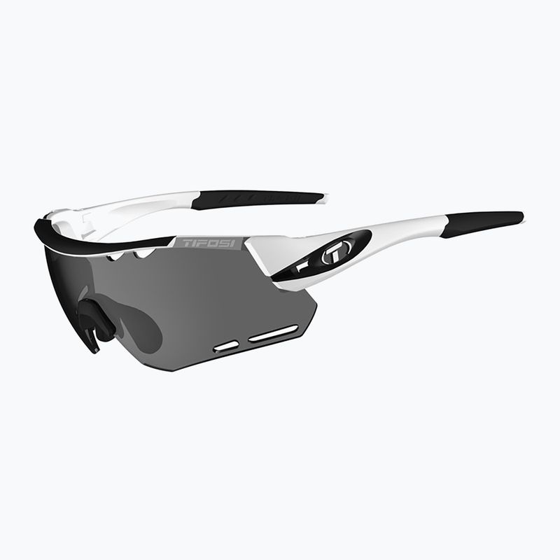 Tifosi Alliant 3 weiß schwarz/rauch/ac rot/klar Fahrradbrille 6