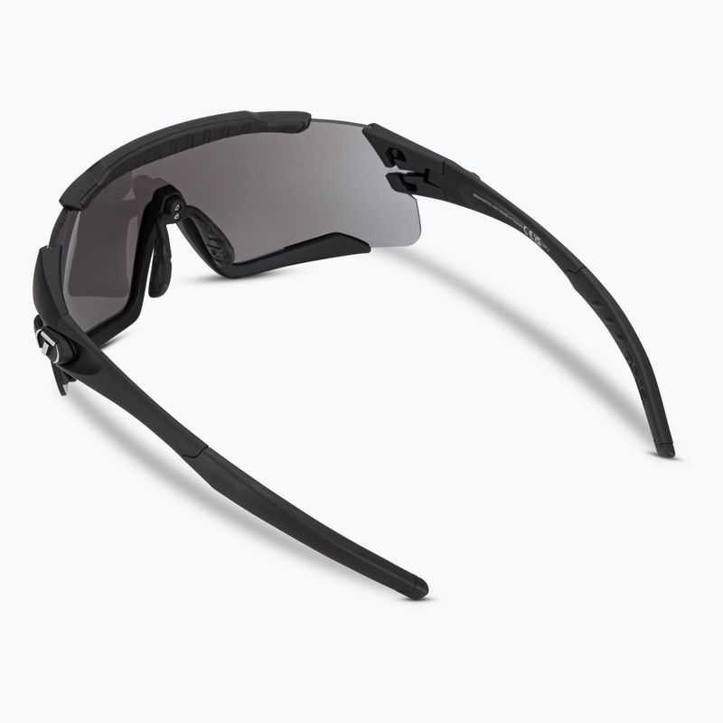 Tifosi Aethon 3 matt schwarz/rauch/ac rot/klar Fahrradbrille 3