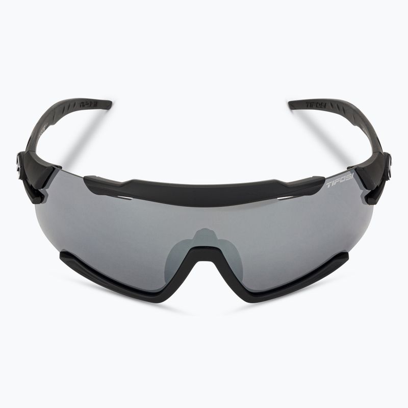 Tifosi Aethon 3 matt schwarz/rauch/ac rot/klar Fahrradbrille 4