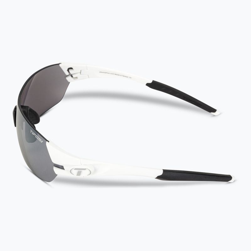 Tifosi Slice matte weiß/Rauch/ac rot/klar Fahrradbrille 5