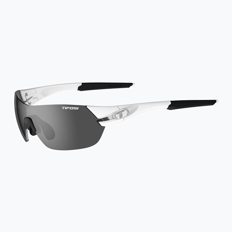 Tifosi Slice matte weiß/Rauch/ac rot/klar Fahrradbrille 6
