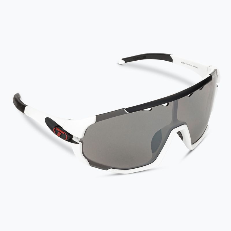 Tifosi Sledge matte weiß/Rauch/ac rot/klar Fahrradbrille 2