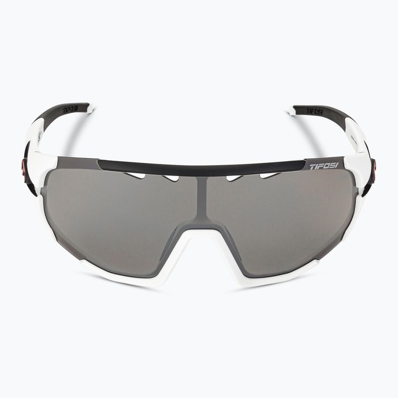 Tifosi Sledge matte weiß/Rauch/ac rot/klar Fahrradbrille 4