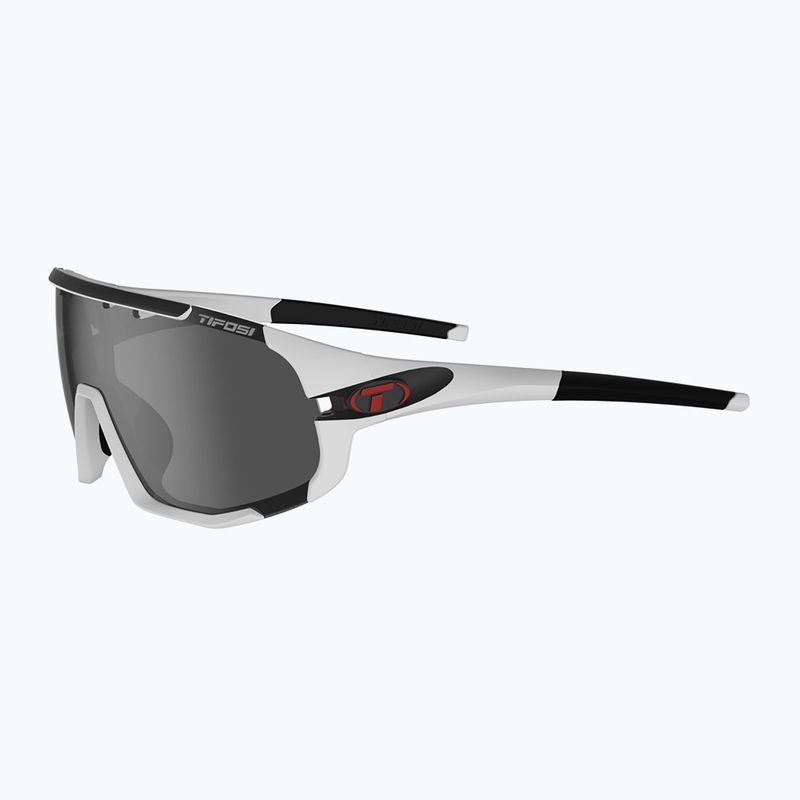 Tifosi Sledge matte weiß/Rauch/ac rot/klar Fahrradbrille 6