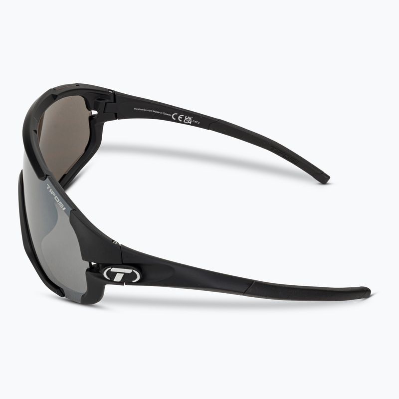 Tifosi Sledge matt schwarz/rauch/ac rot/klar Fahrradbrille 4